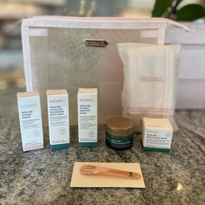 Biossance Skincare Bundle includes gift bag and branded headband 🧼✨